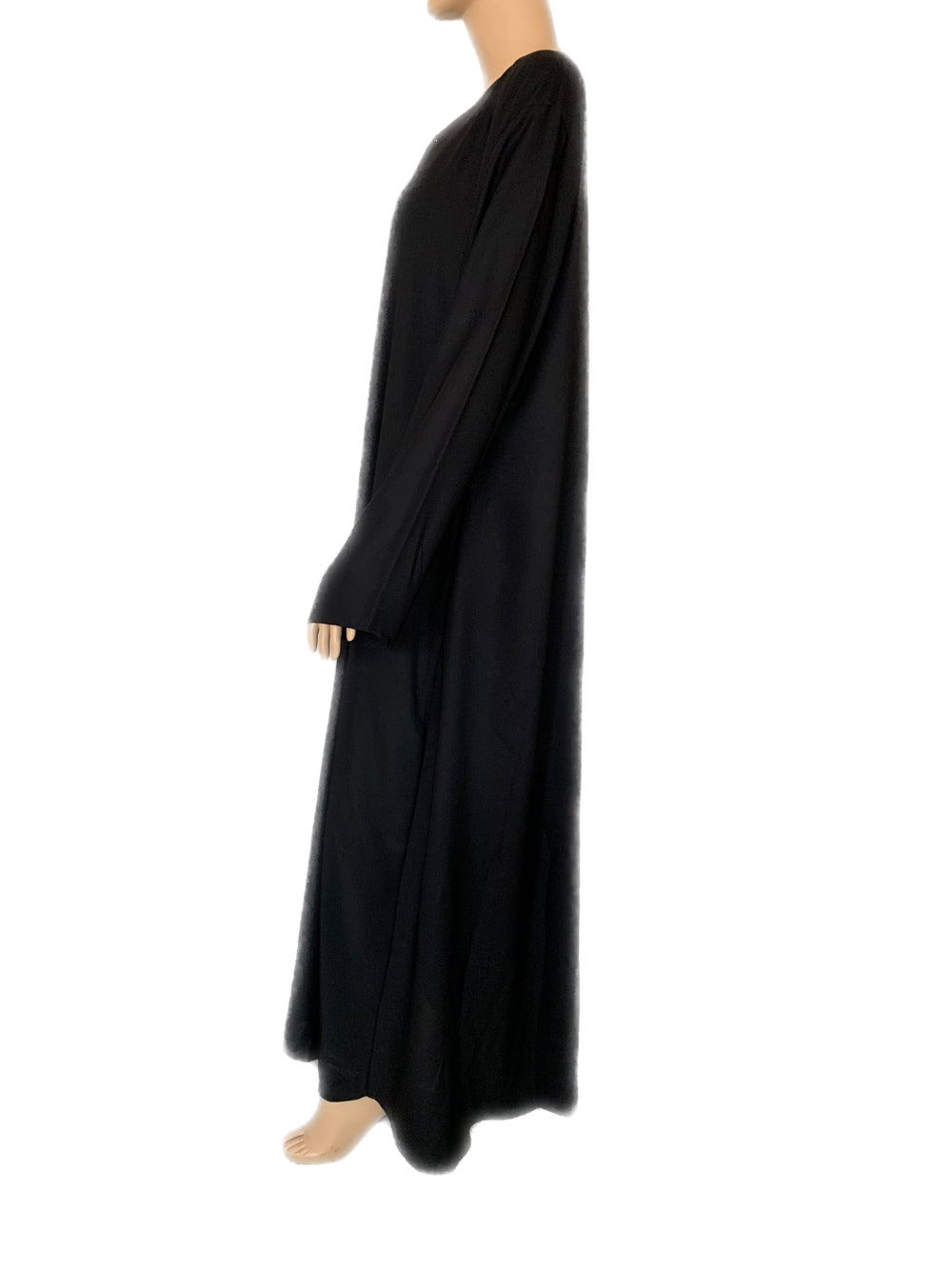 Plain XL Wide Fit Nida Abaya CA3- BLACK