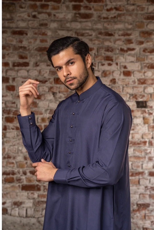 Chenille latest Navy Thobe  - CHM 166