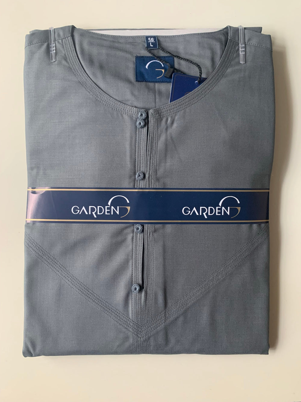 Premium Garden Matte Thobe/Jubbah-  Grey