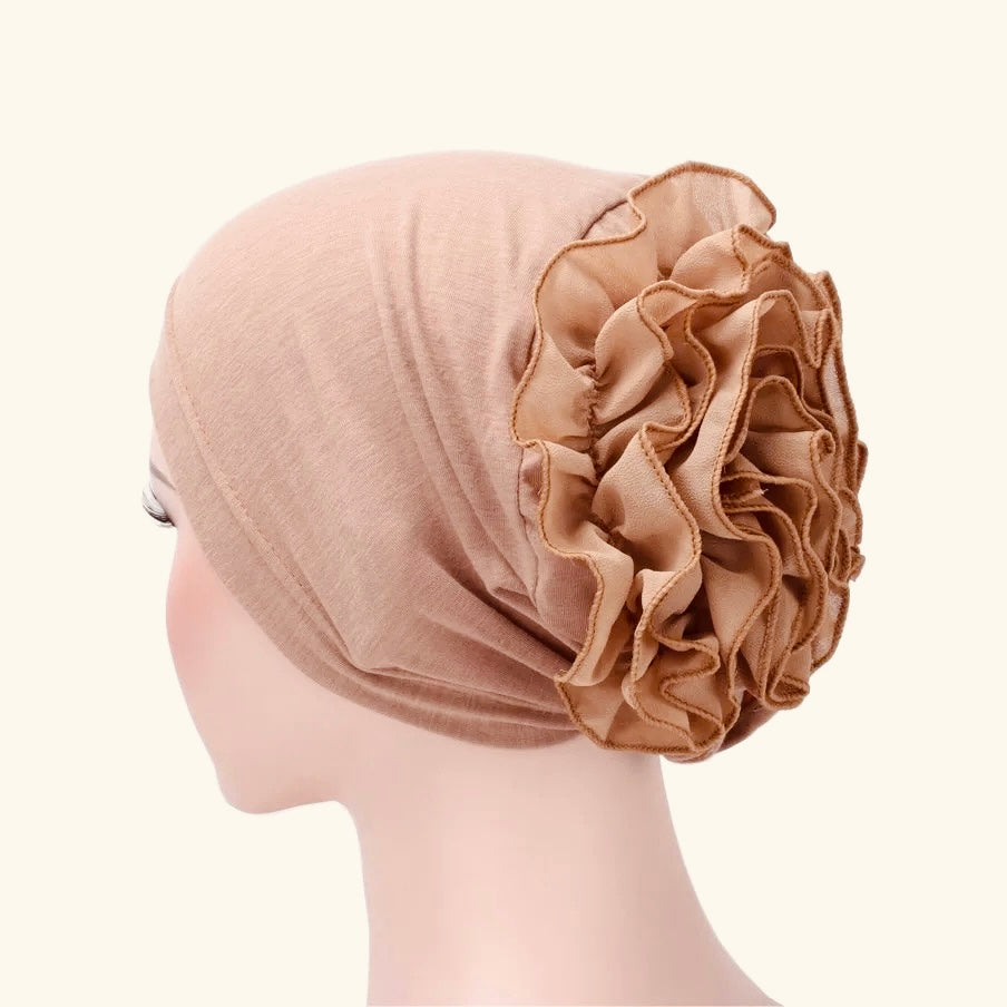 Ruffle Bonnet Volumiser underscarf Ac.