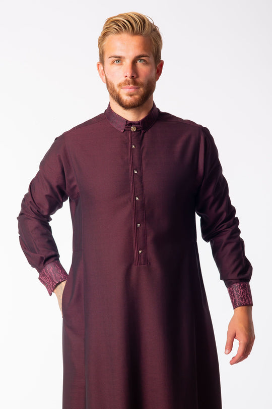 AA2216 Al Ameer Thobe/Jubba - Burgundy