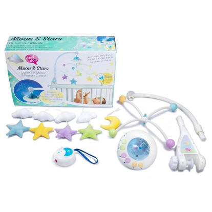 Moon & Stars Cot mobile with Remote