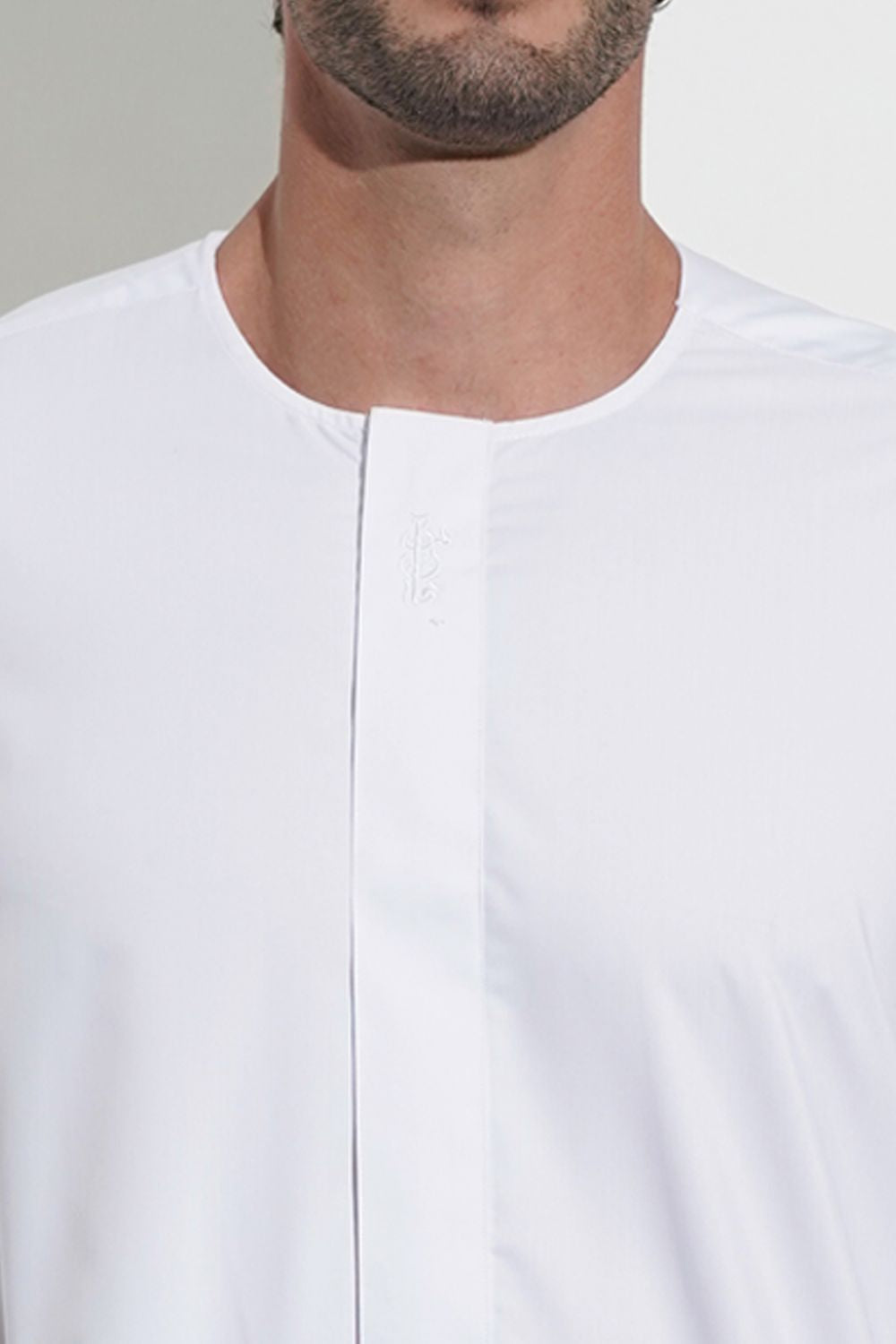 Boys Faris Zip Jubba/Thobe - White