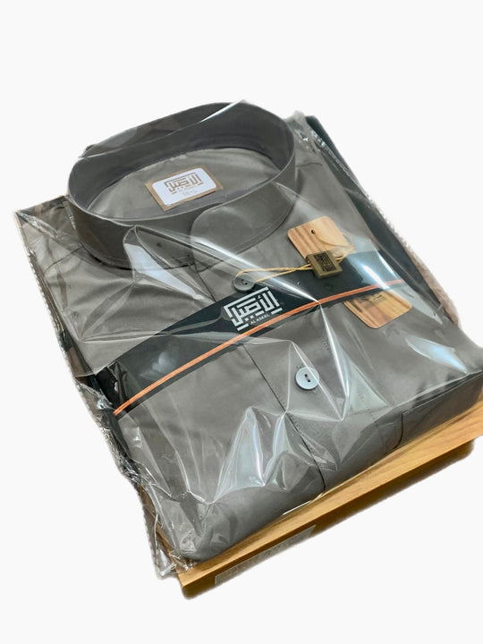 Al Aseel New Thobe - Khaki shade 3