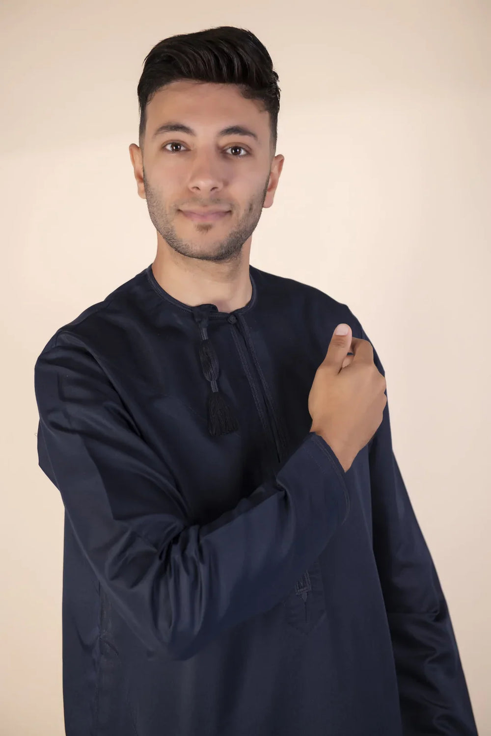 Omani Soft Thobe/Jubbah - Navy