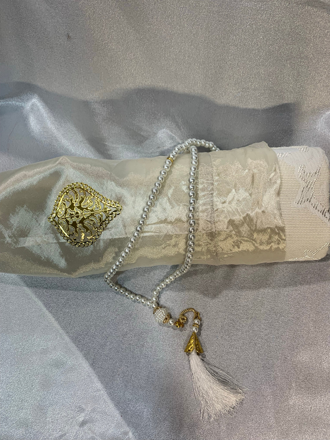 Prayer Mat and Tasbeeh set with gift pouch GS01