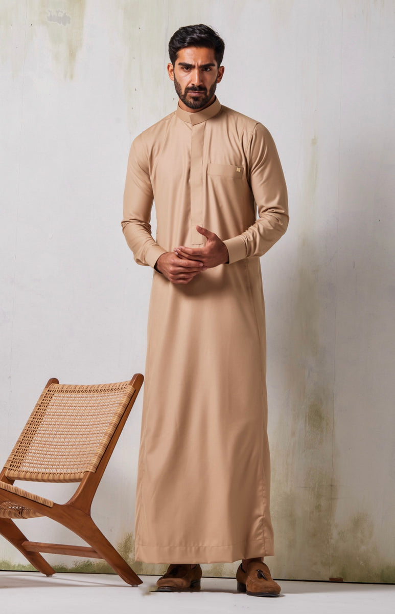 Faris Royal Beige Thobejubba Thehijabworld