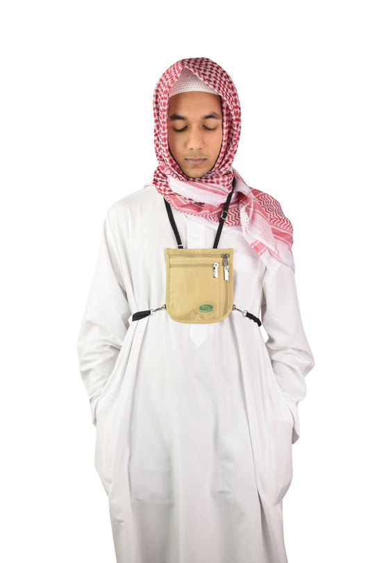 Hajj & Umrah Small Anti Theft Secure Neck Bag by Hajjsafe