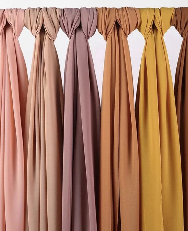 Chiffon Long Hijab/ Scarf- Nude Pink Ch-21/85
