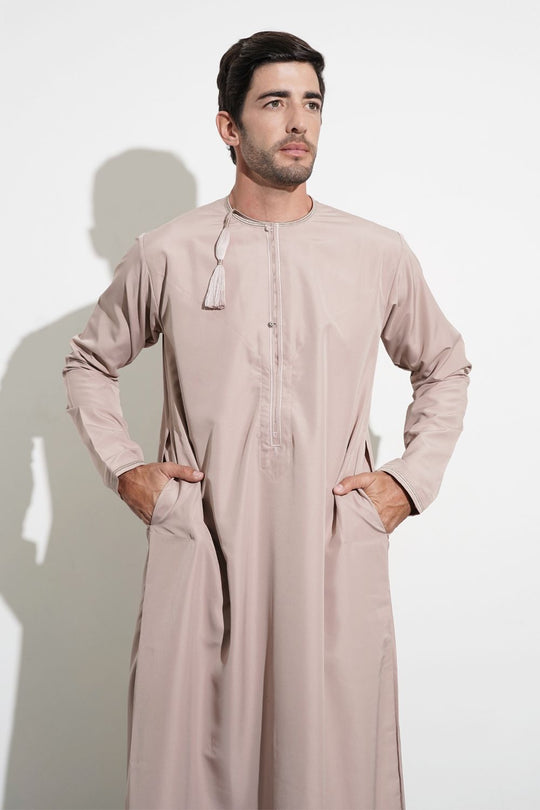 Boys Faris Pink Omani Jubba/Thobe