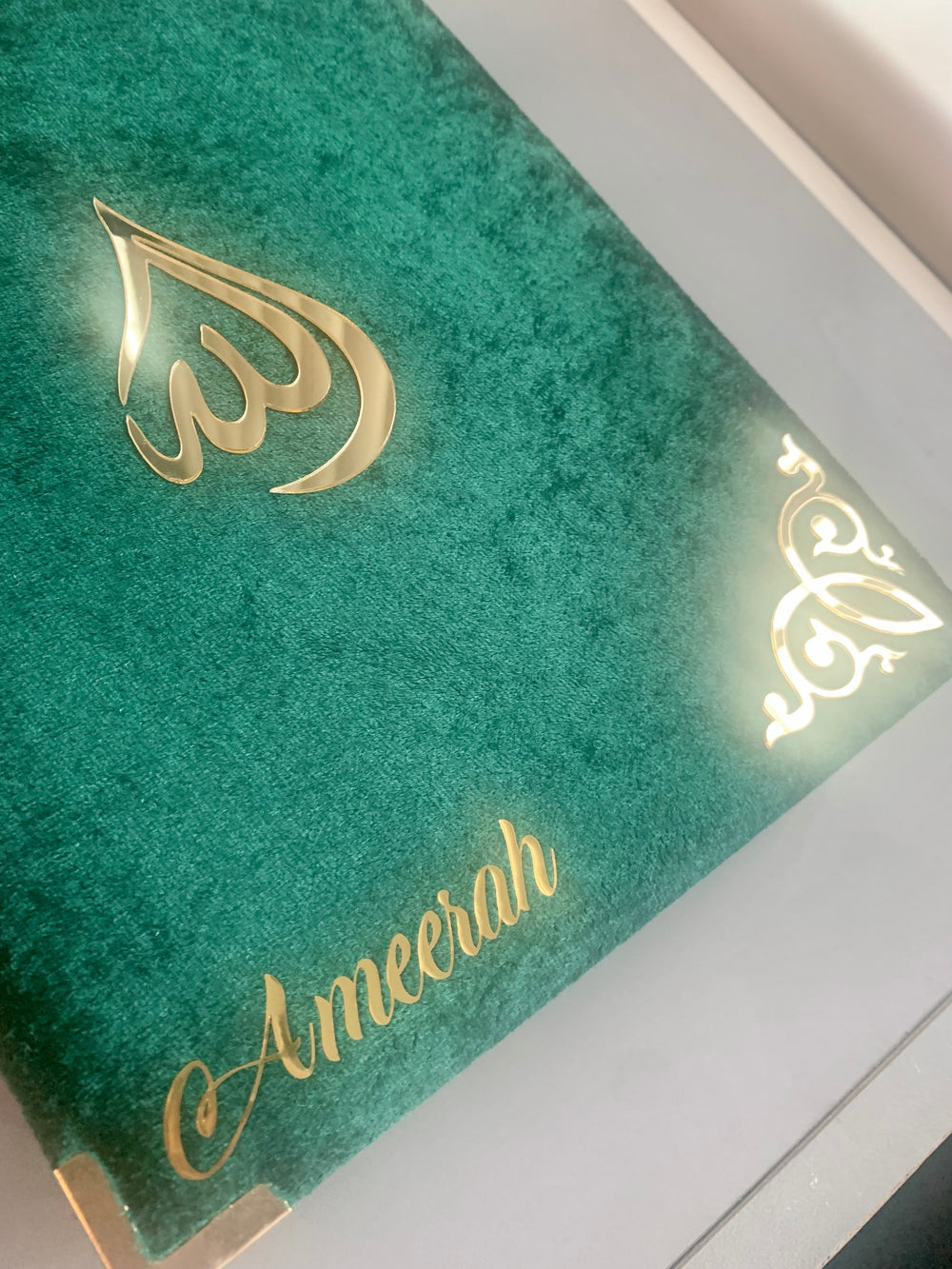 Personalised Velvet Quran with Matching Case