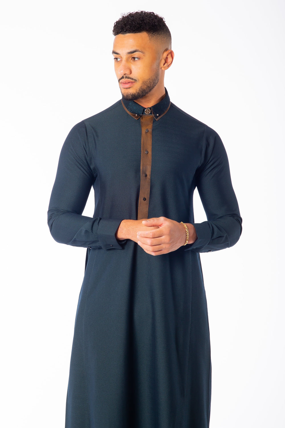 AA23039 Al Ameer Thobe/Jubba - Deep Ocean Blue