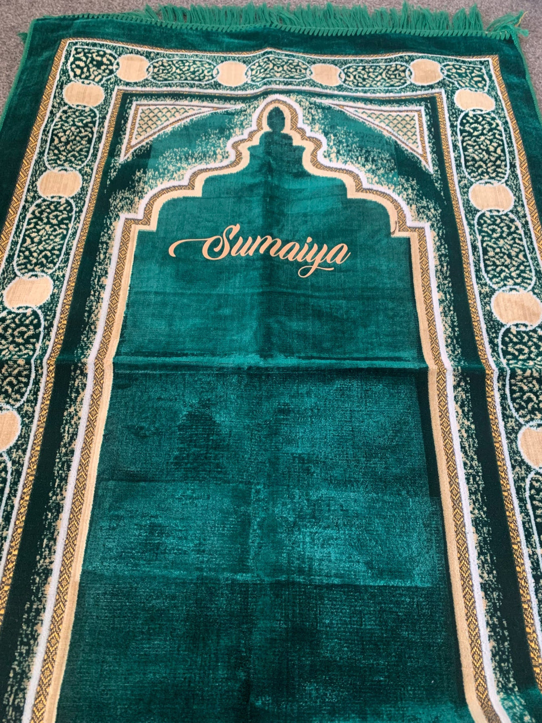 Bordered Kids Medium Prayer Mat matching Adults - kids  W1020 MIX