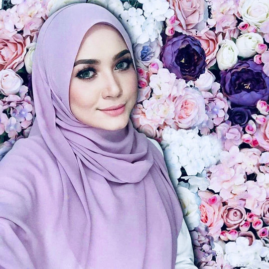 Chiffon Long Hijab/ Scarf -lilac 86/77