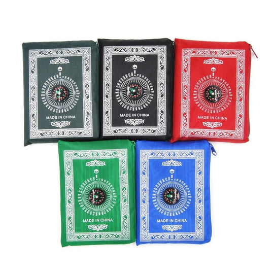Hygienic Pocket Travel Prayer Mat  with Compass