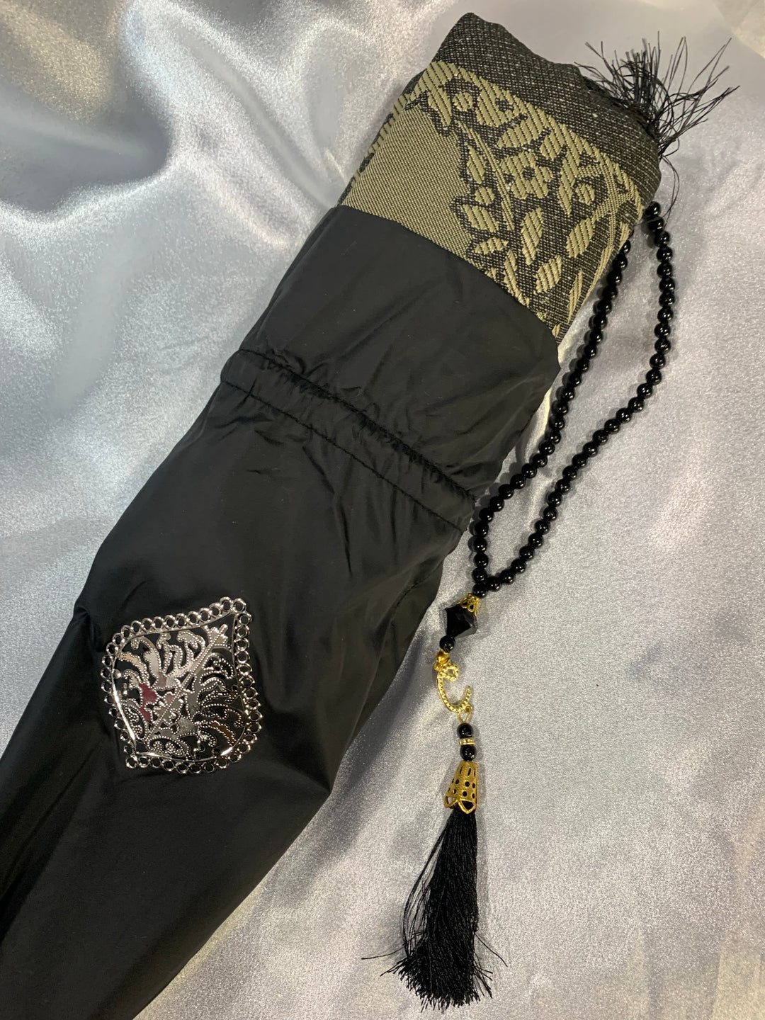 Prayer Mat and Tasbeeh set with gift pouch GS01
