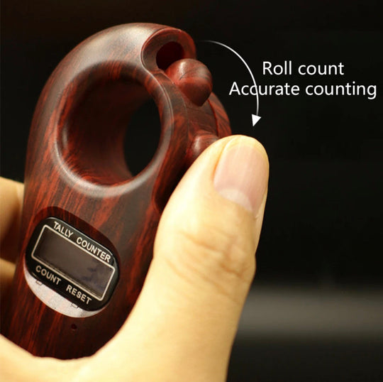 Handheld wood effect Digital Tasbeeh Dhikr Beads Zikr
