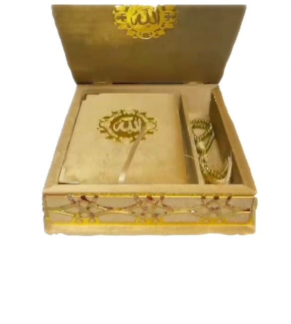Quran with Matching velvet Case -Large Box variety