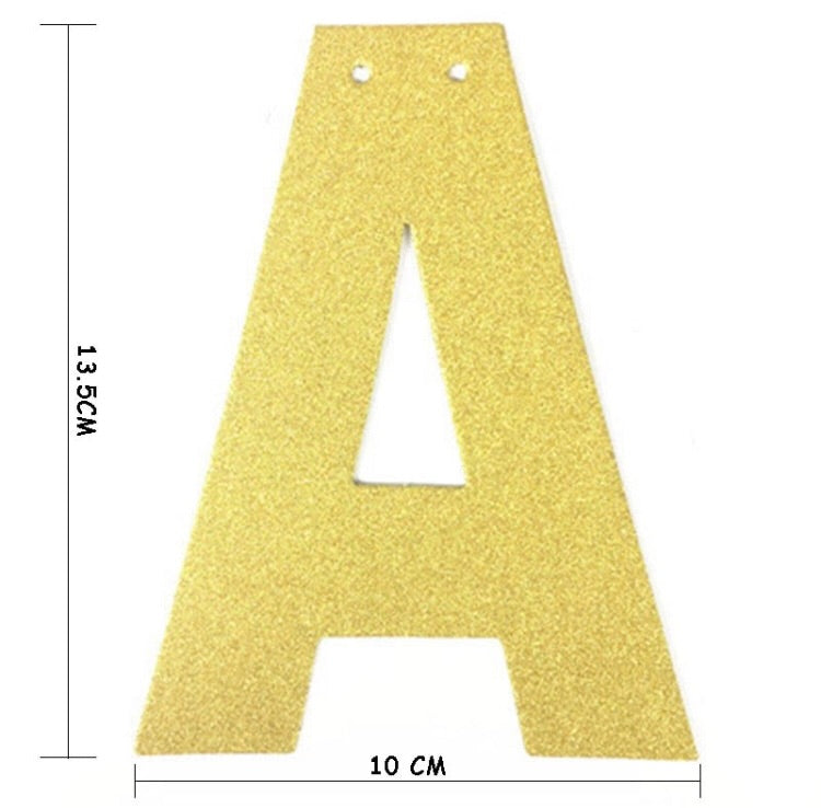 Eid Mubarak Letters Bunting Banner