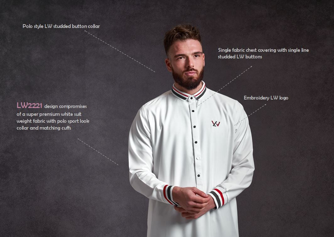 LW2221 Lawung THOBE/JUBBA - White
