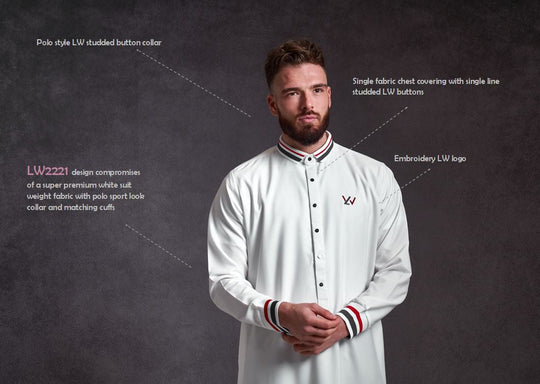 LW2221 Lawung THOBE/JUBBA - White