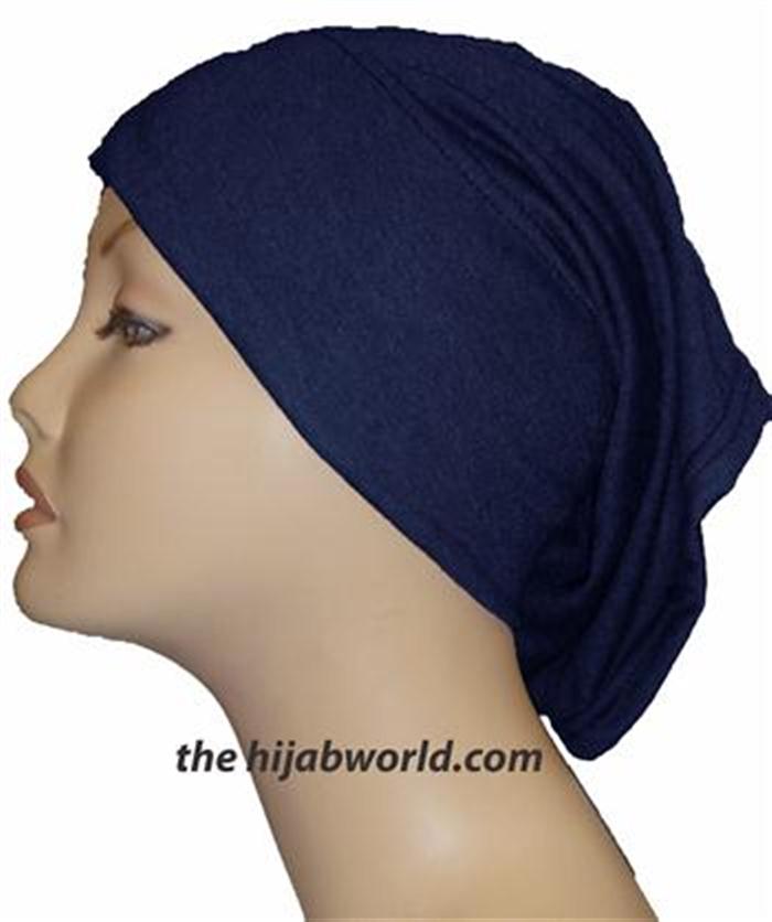 Navy Tube Plain Underscarf -  Headwear for Modest Fashion