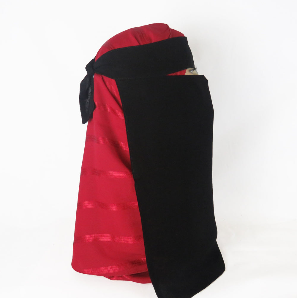 Black simple Niqab - Ac-01