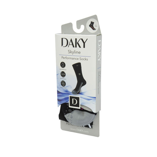 WUDU COMPLIANT WATERPROOF BREATHABLE SOCKS-SKYLINE X -BLACK