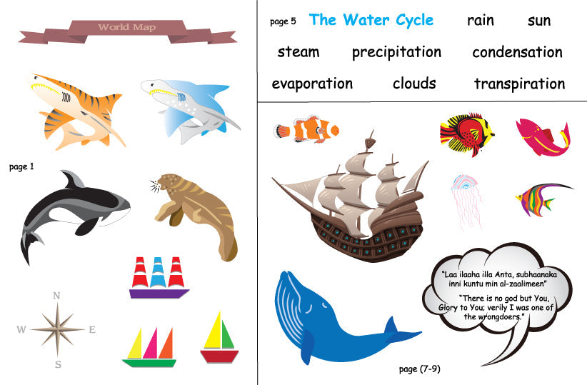 Sun,Sea and Sand Islamic Activity Book