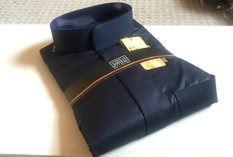 Al Aseel New Summer Thobe  - Navy