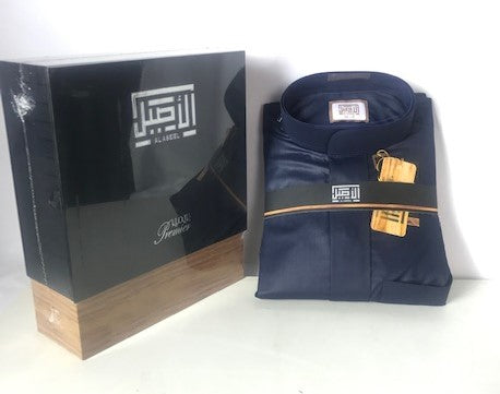 Al Aseel New Summer Thobe  - Navy